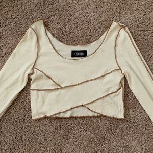Cider long sleeve crop top